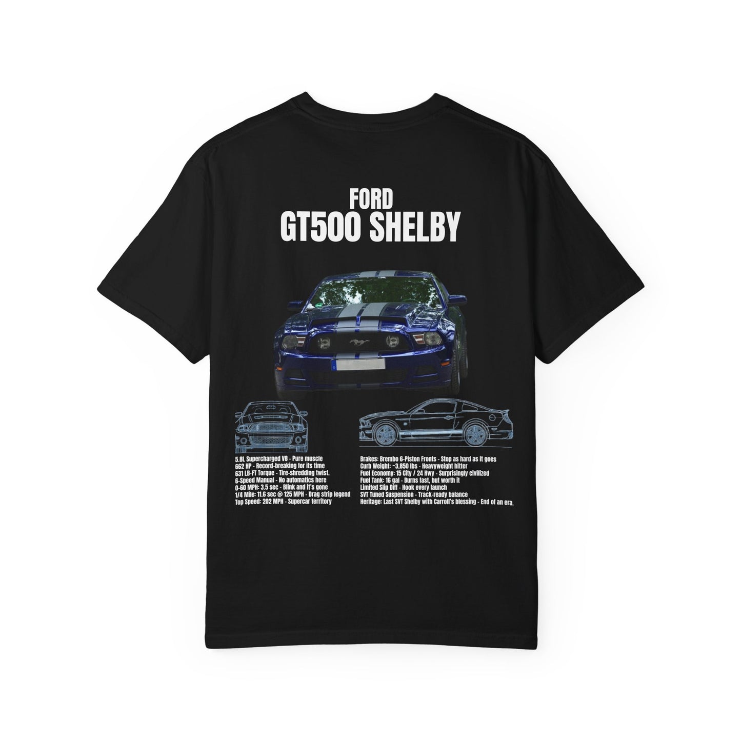 Ford GT500 Shelby Unisex T-Shirt | Car Enthusiast Apparel, Vintage Style Tee