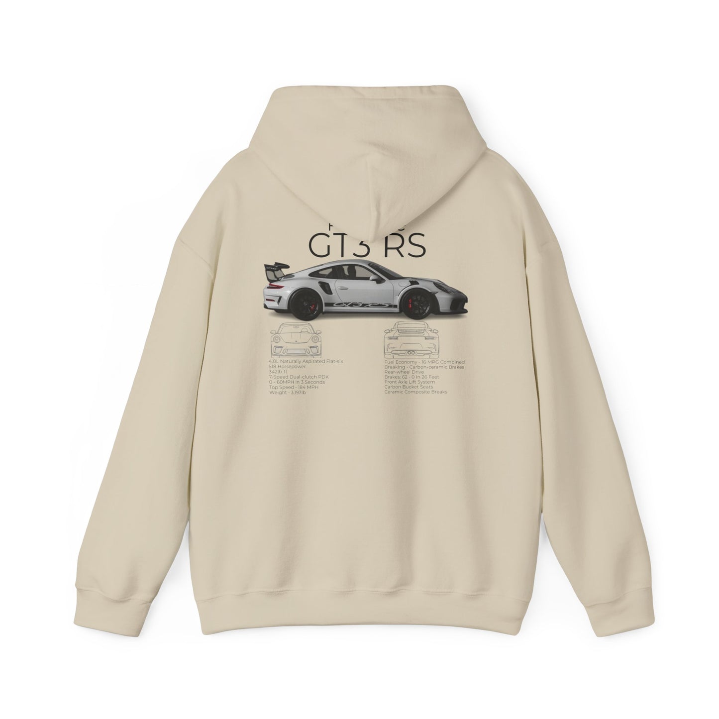Hoodie Porsche GT3 RS Vintage Style Unisex Sweatshirt | Car Lover Gift