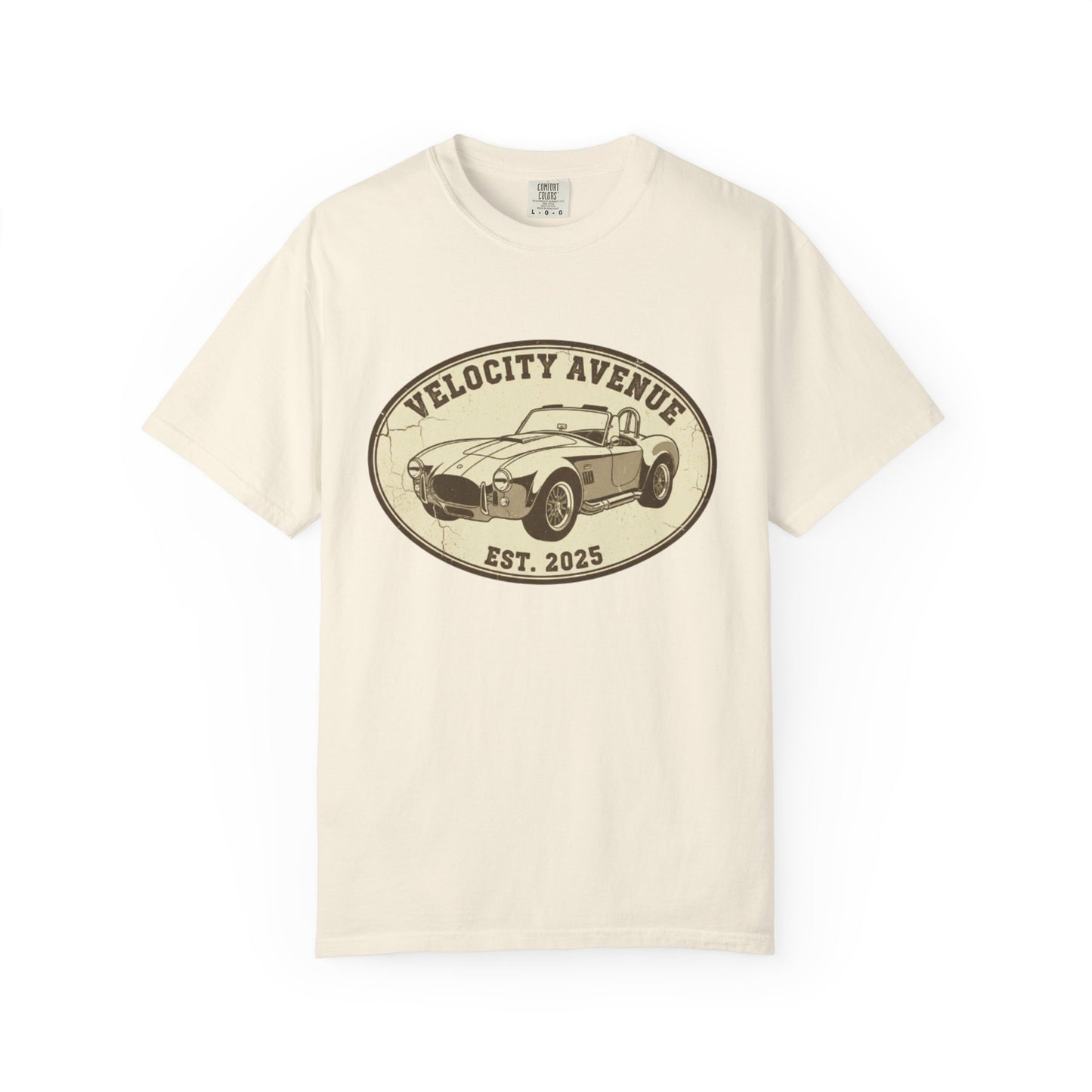 Vintage Shelby Car Graphic Unisex T-shirt - 'Velocity Avenue Est 2025'