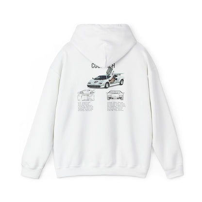 Vintage Lamborghini Countach Graphic Hoodie