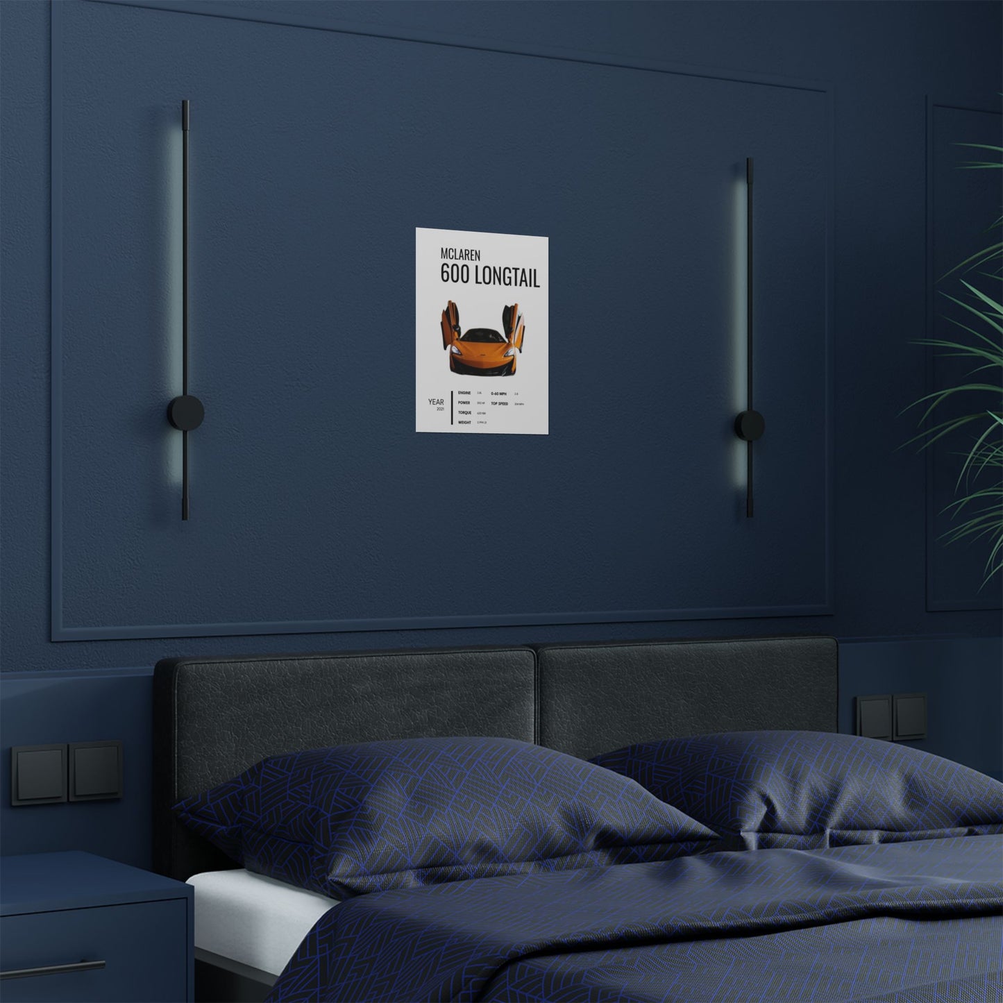Satin Poster - Stylish McLaren 600LT Car Enthusiast Art