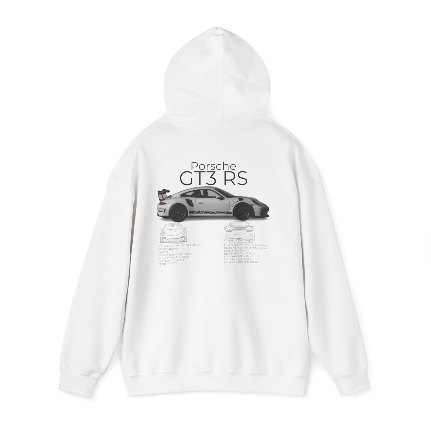Hoodie Porsche GT3 RS Vintage Style Unisex Sweatshirt | Car Lover Gift