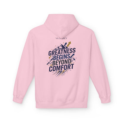 'Greatness Begins Beyond Comfort' Unisex Hoodie