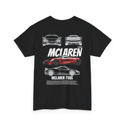 McLaren 750S Unisex Heavy Cotton Tee - Cool Car Shirt for Racing Enthusiasts