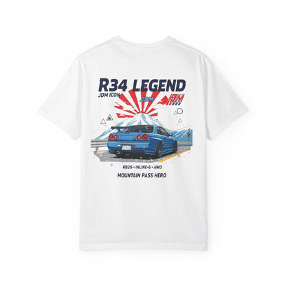 Unisex T-Shirt JDM R34 Legend Vintage Car Tee Graphic Shirt