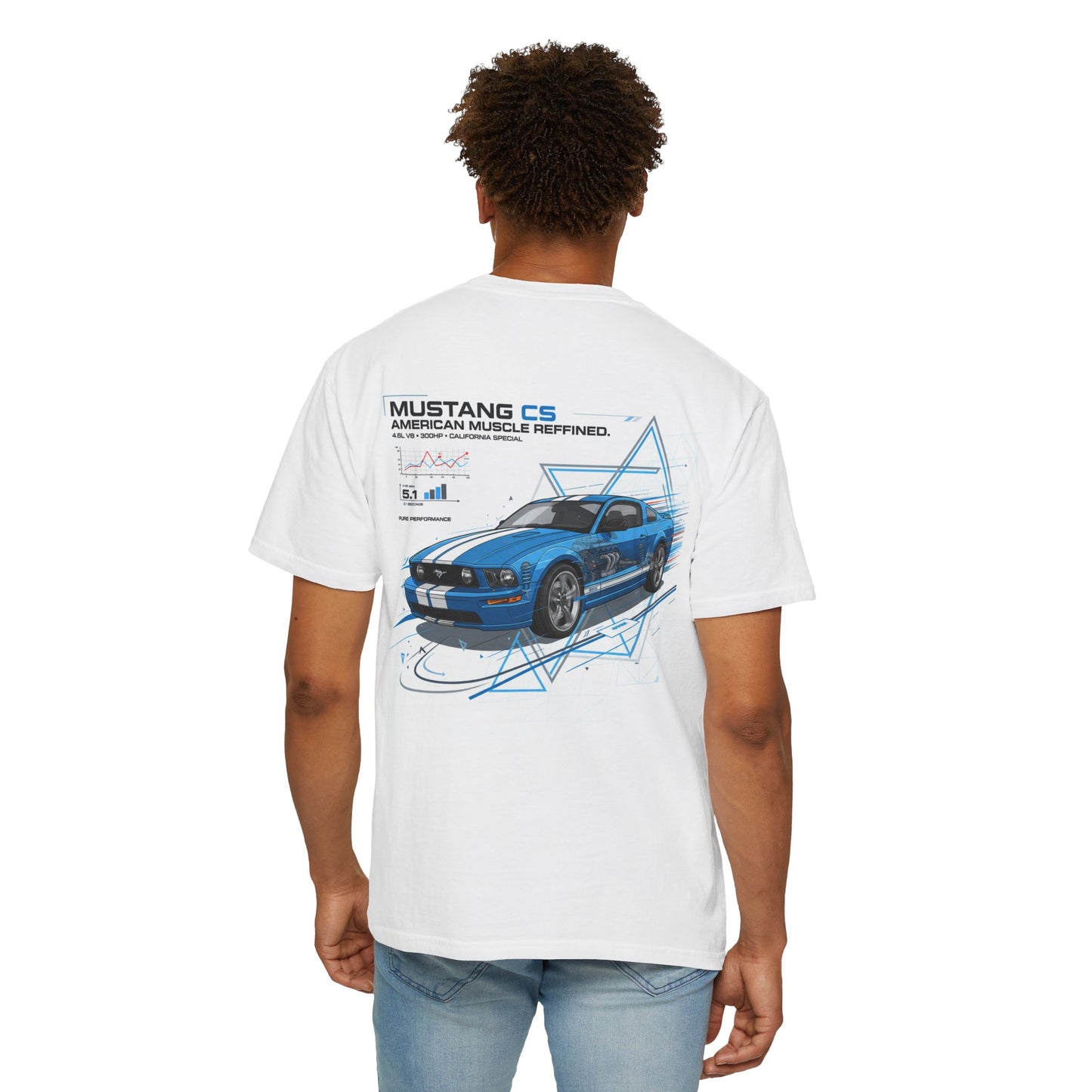 Mustang CS Graphic Tee - Unisex T-Shirt for Car Enthusiasts, Vintage Style, Perfect Gift for Birthdays, Father's Day, Automotive [...]