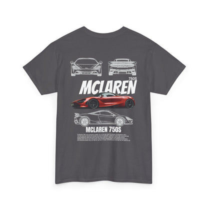 McLaren 750S Unisex Heavy Cotton Tee - Cool Car Shirt for Racing Enthusiasts