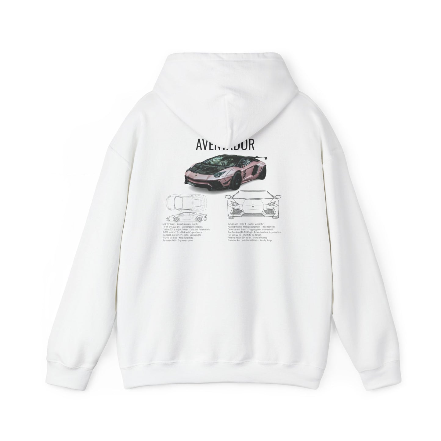 Lamborghini Aventador Graphic Hoodie