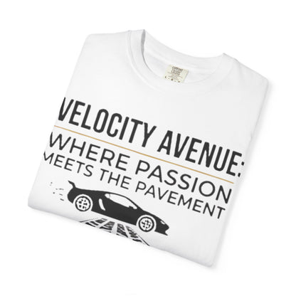 Velocity Avenue Unisex T-shirt - Passion meets the pavement