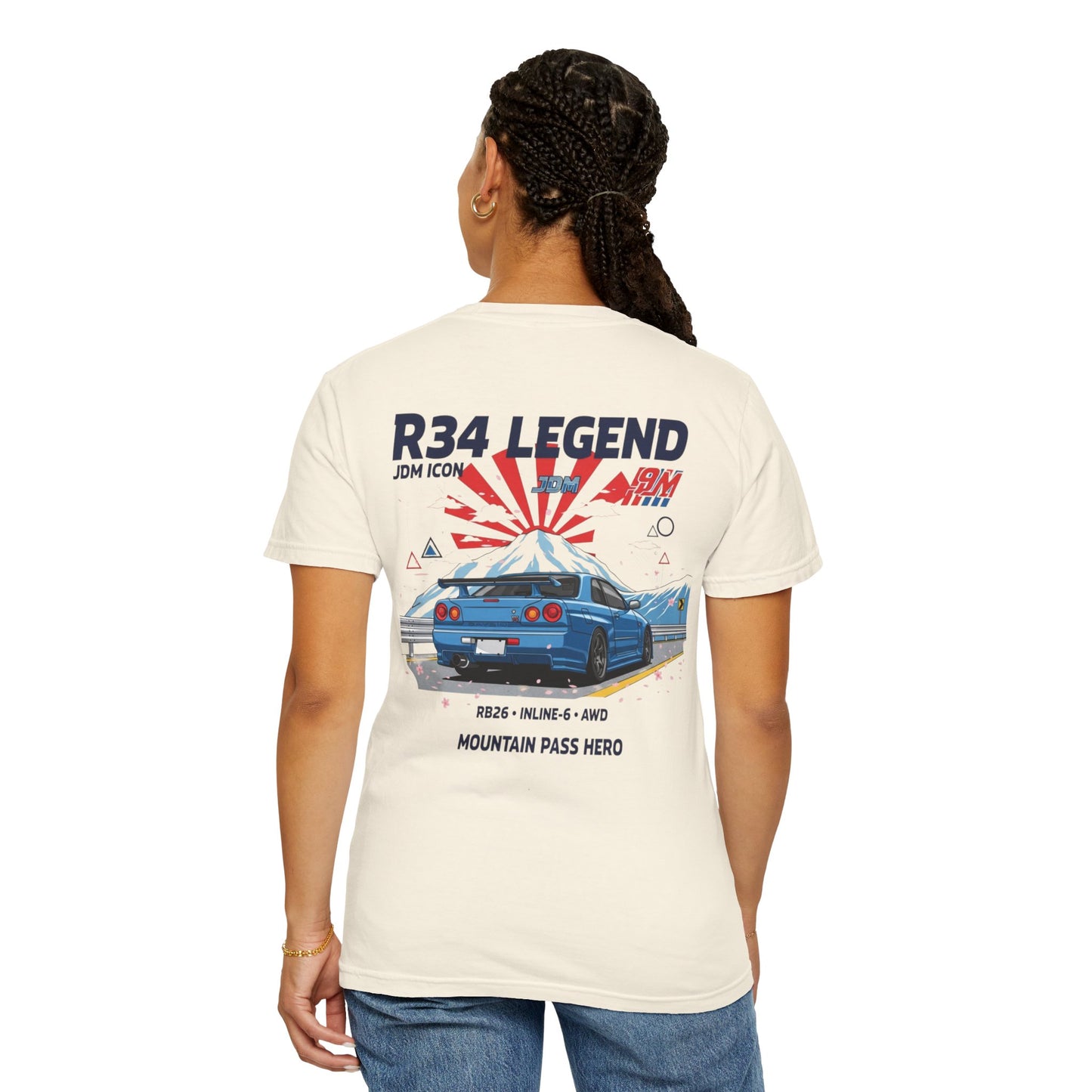 Unisex T-Shirt JDM R34 Legend Vintage Car Tee Graphic Shirt