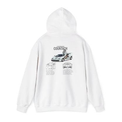Vintage Lamborghini Countach Graphic Hoodie