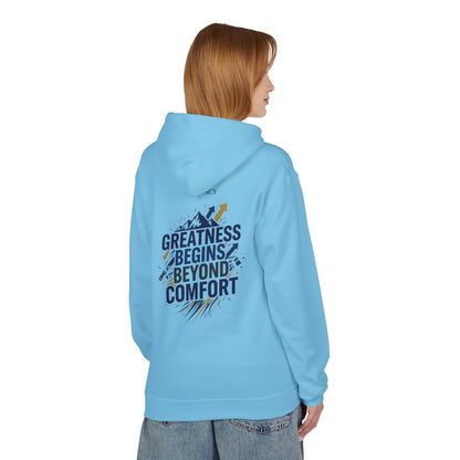 'Greatness Begins Beyond Comfort' Unisex Hoodie