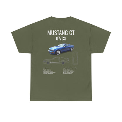 Ford Mustang 2007GT/CS T-Shirt with American Flag