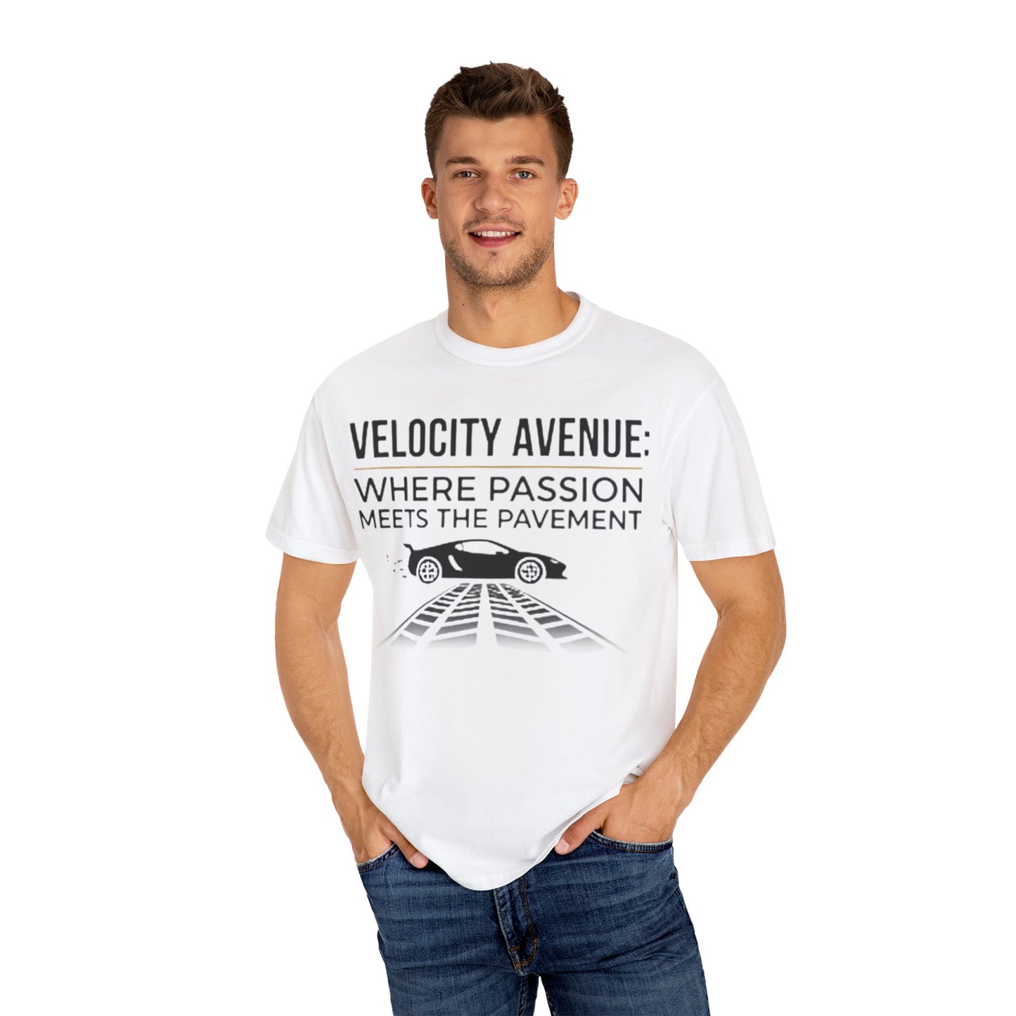 Velocity Avenue Unisex T-shirt - Passion meets the pavement