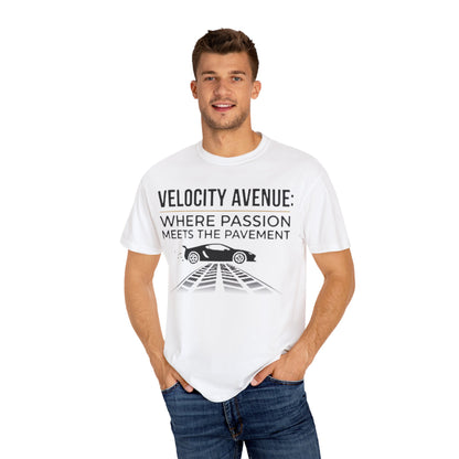Velocity Avenue Unisex T-shirt - Passion meets the pavement
