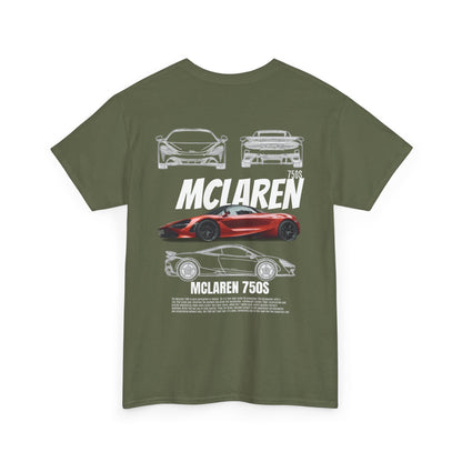 McLaren 750S Unisex Heavy Cotton Tee - Cool Car Shirt for Racing Enthusiasts