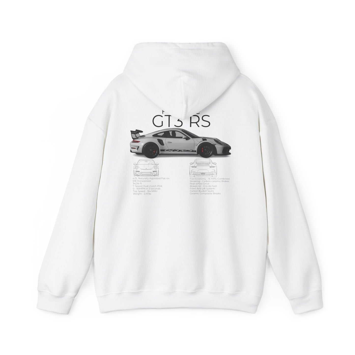 Hoodie Porsche GT3 RS Vintage Style Unisex Sweatshirt | Car Lover Gift