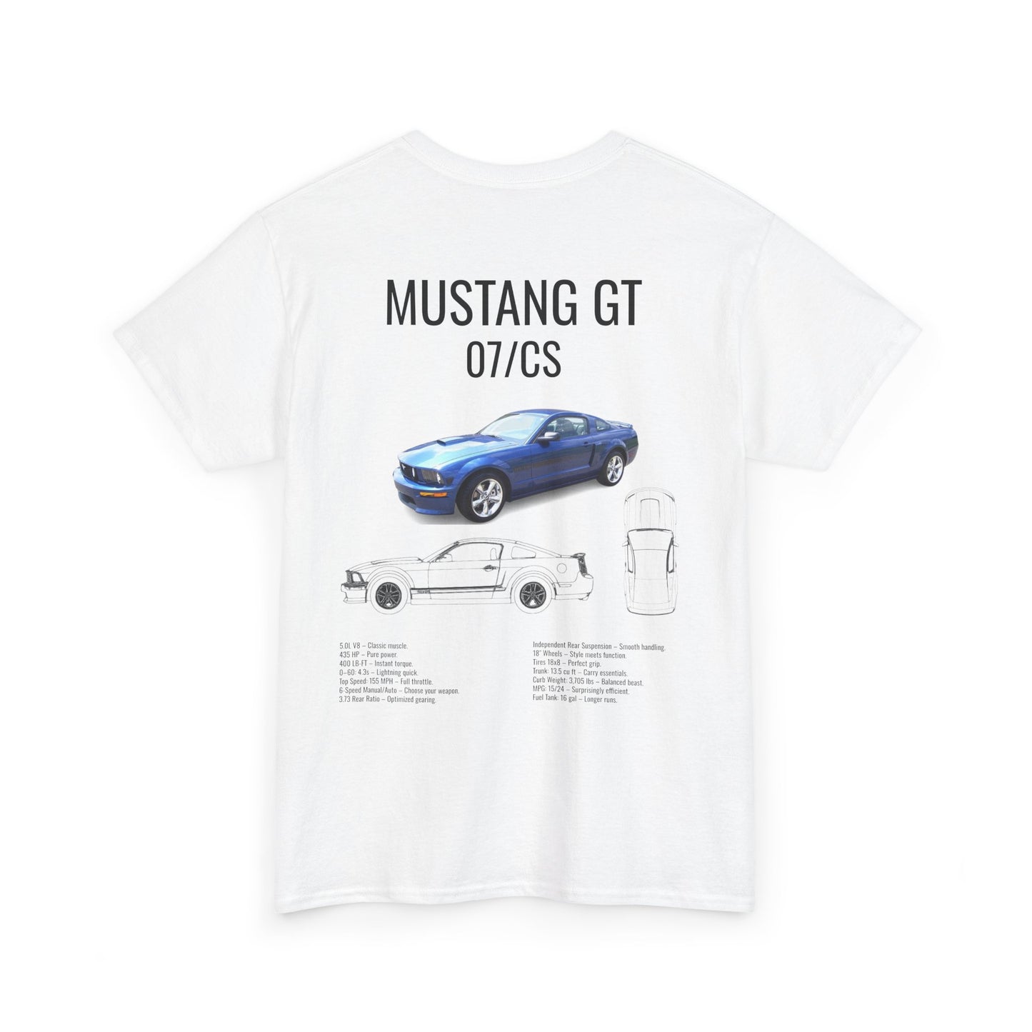 Ford Mustang 2007GT/CS T-Shirt with American Flag