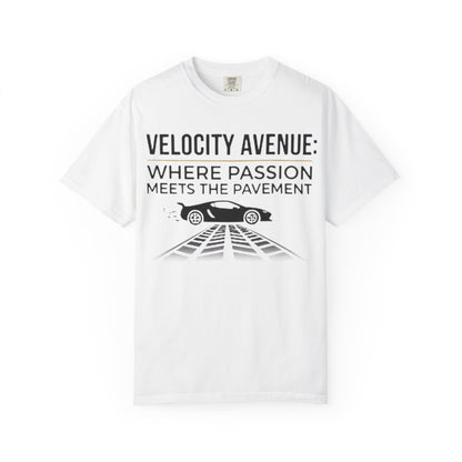Velocity Avenue Unisex T-shirt - Passion meets the pavement
