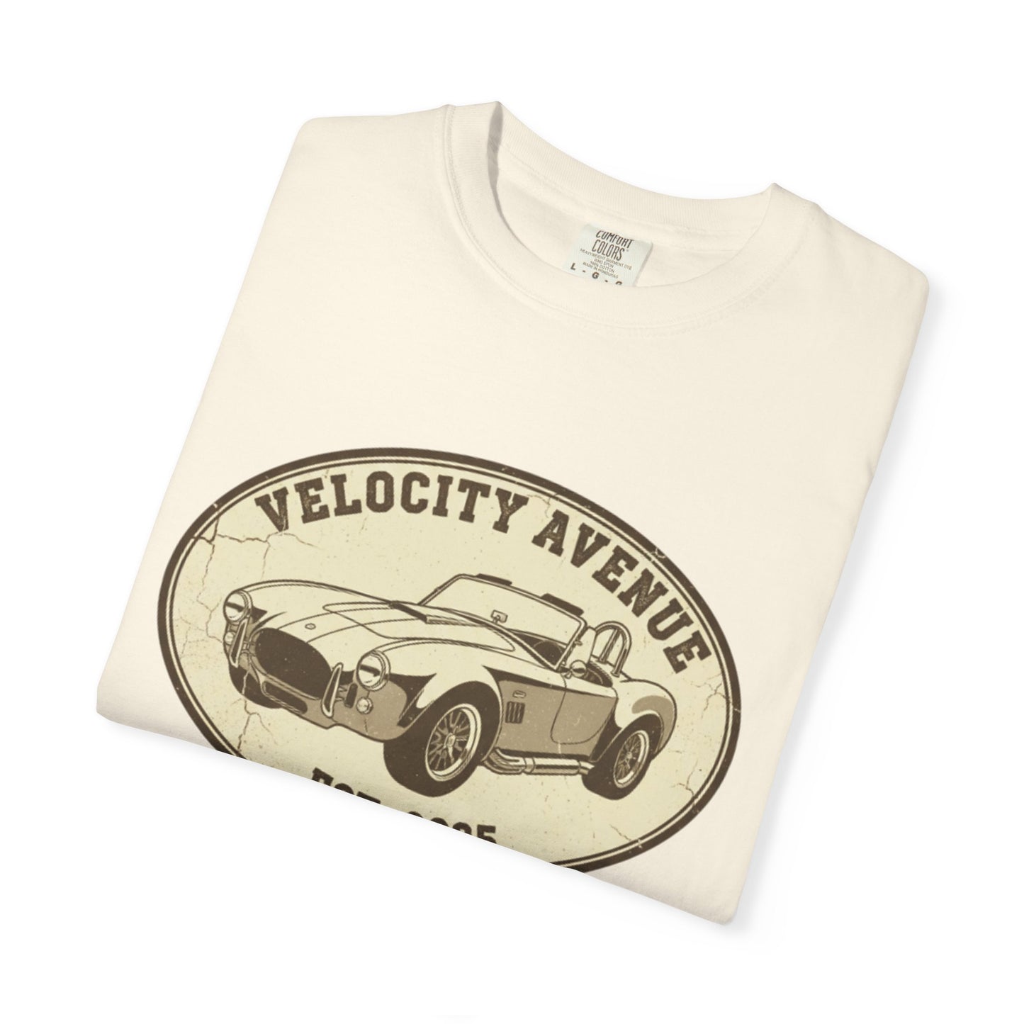 Vintage Shelby Car Graphic Unisex T-shirt - 'Velocity Avenue Est 2025'