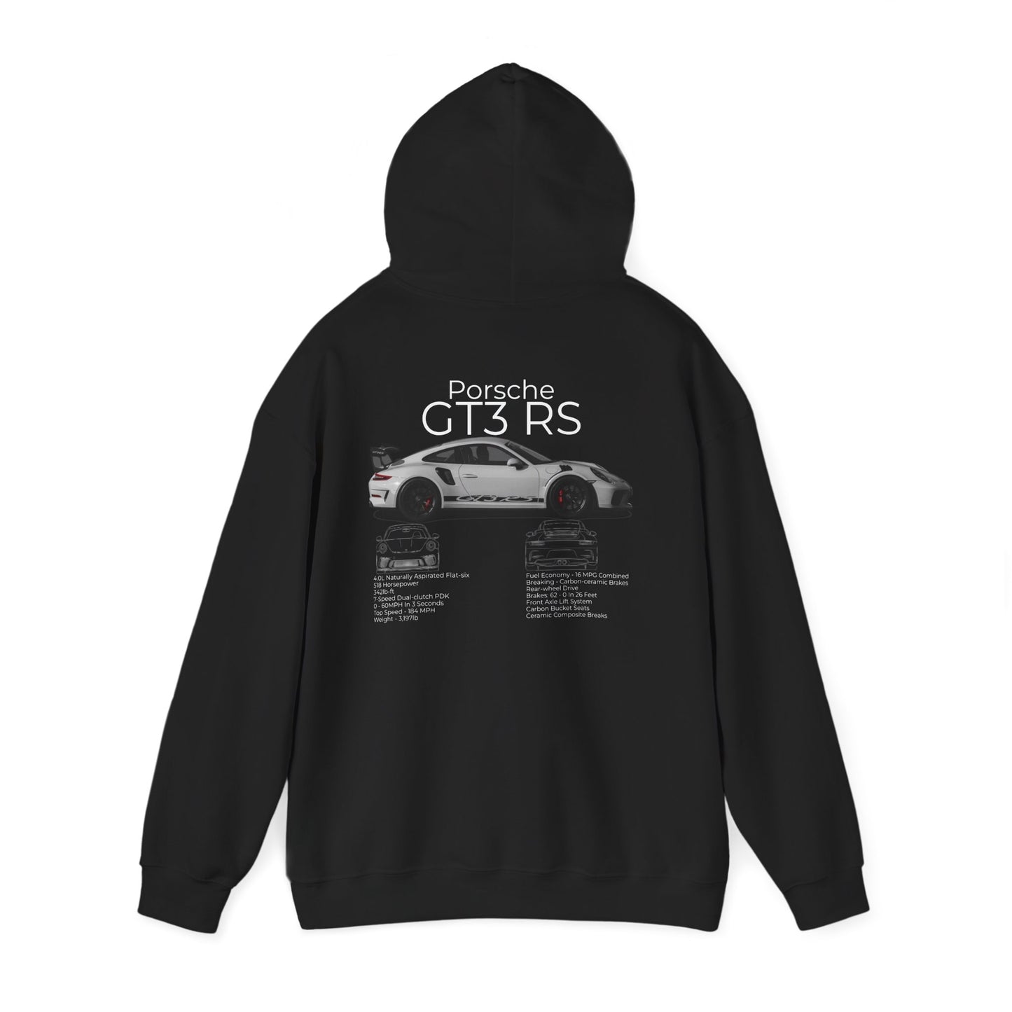 Hoodie Porsche GT3 RS Vintage Style Unisex Sweatshirt | Car Lover Gift
