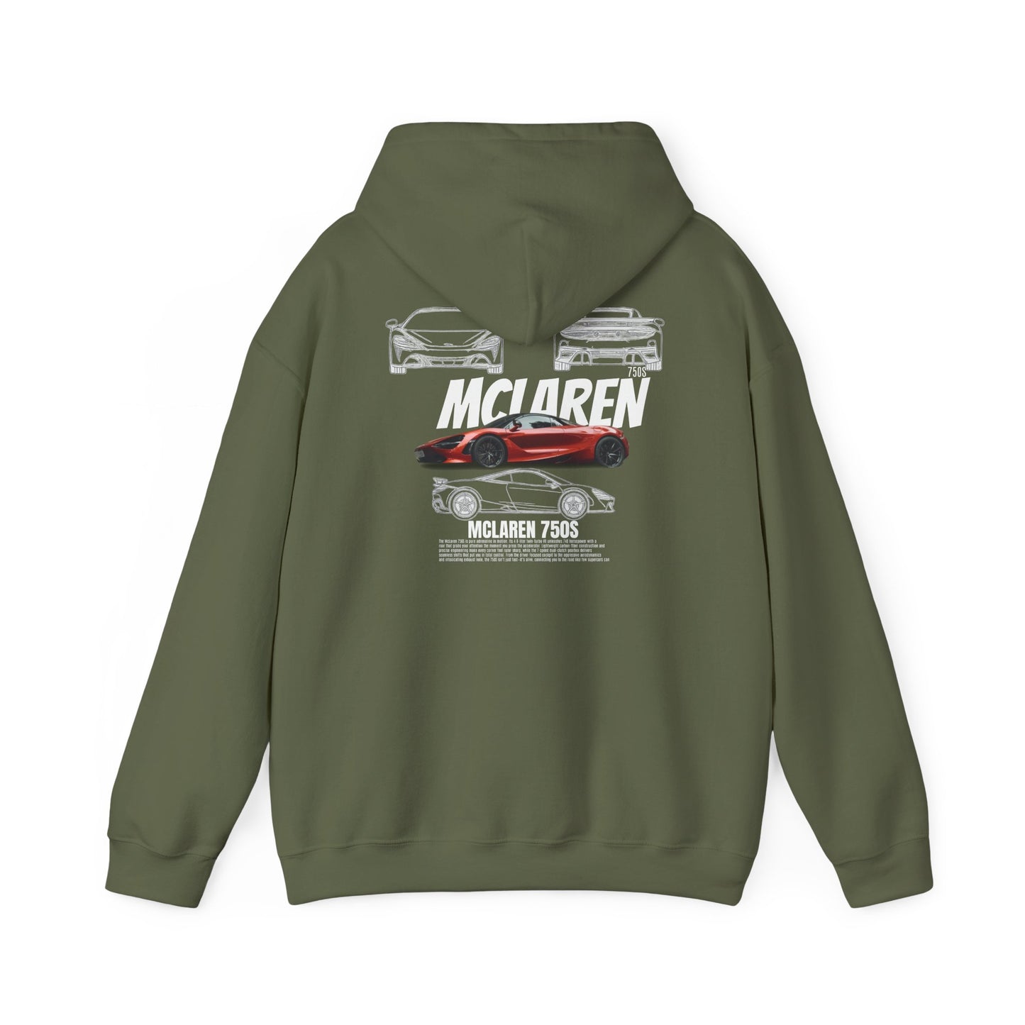 McLaren 750S Hoodie - Cool Car Hoodie
