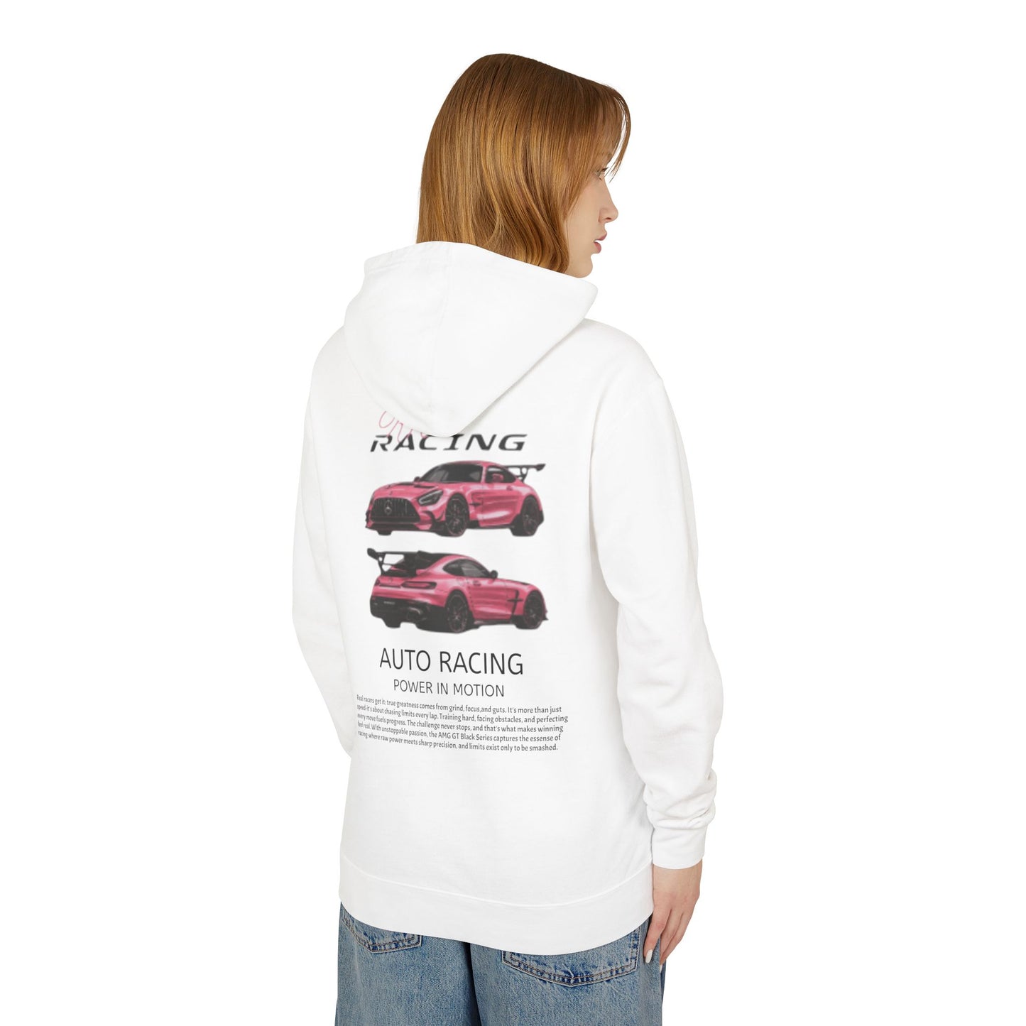 Pink Mercedes AMG GT Unisex Hoodie - Lightweight