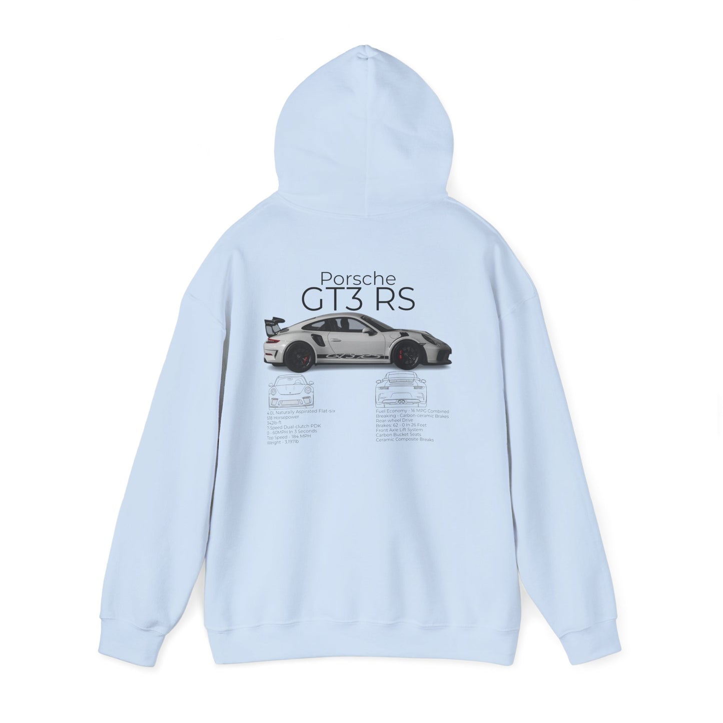 Hoodie Porsche GT3 RS Vintage Style Unisex Sweatshirt | Car Lover Gift