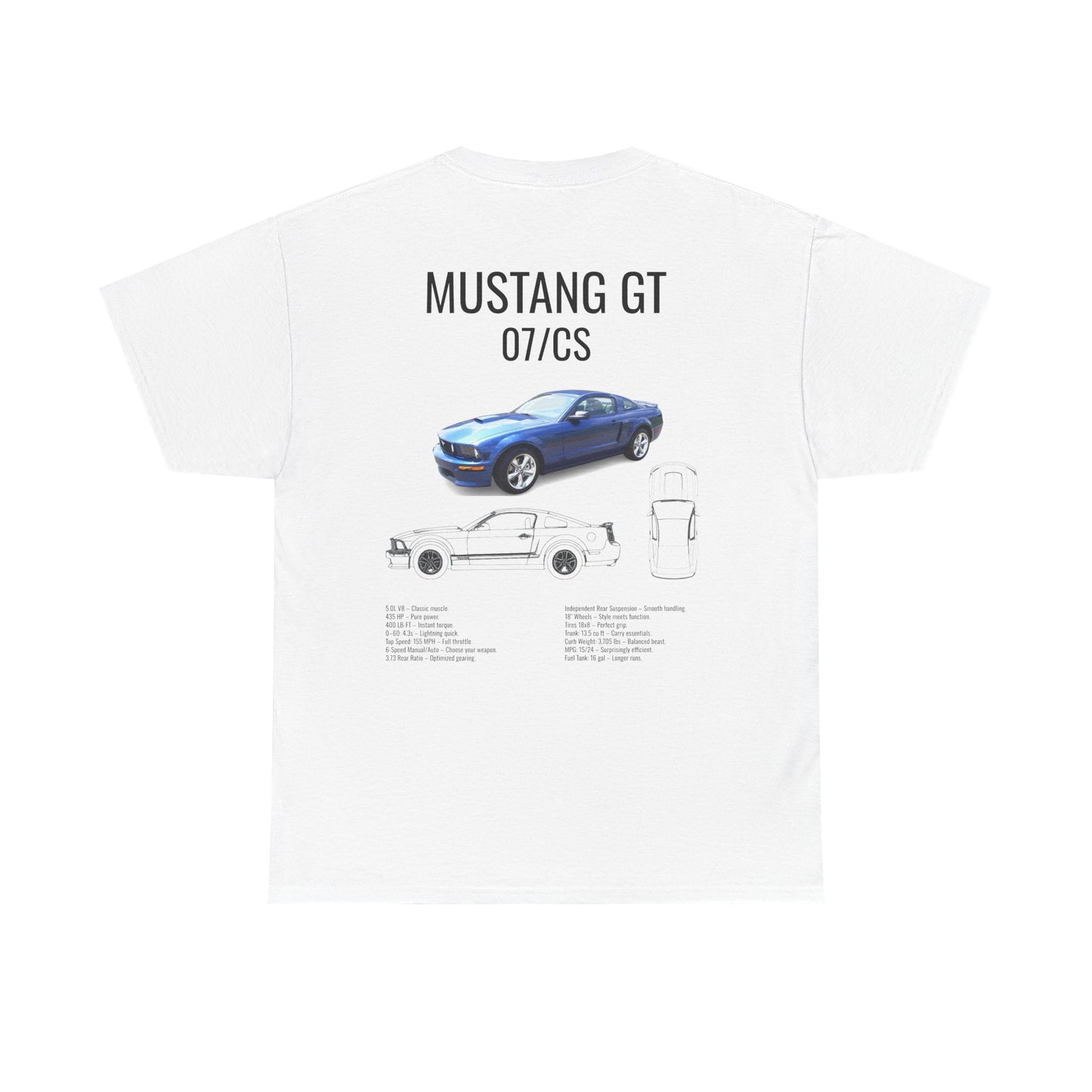 Ford Mustang 2007GT/CS T-Shirt with American Flag
