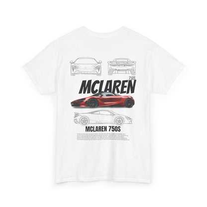 McLaren 750S Unisex Heavy Cotton Tee - Cool Car Shirt for Racing Enthusiasts