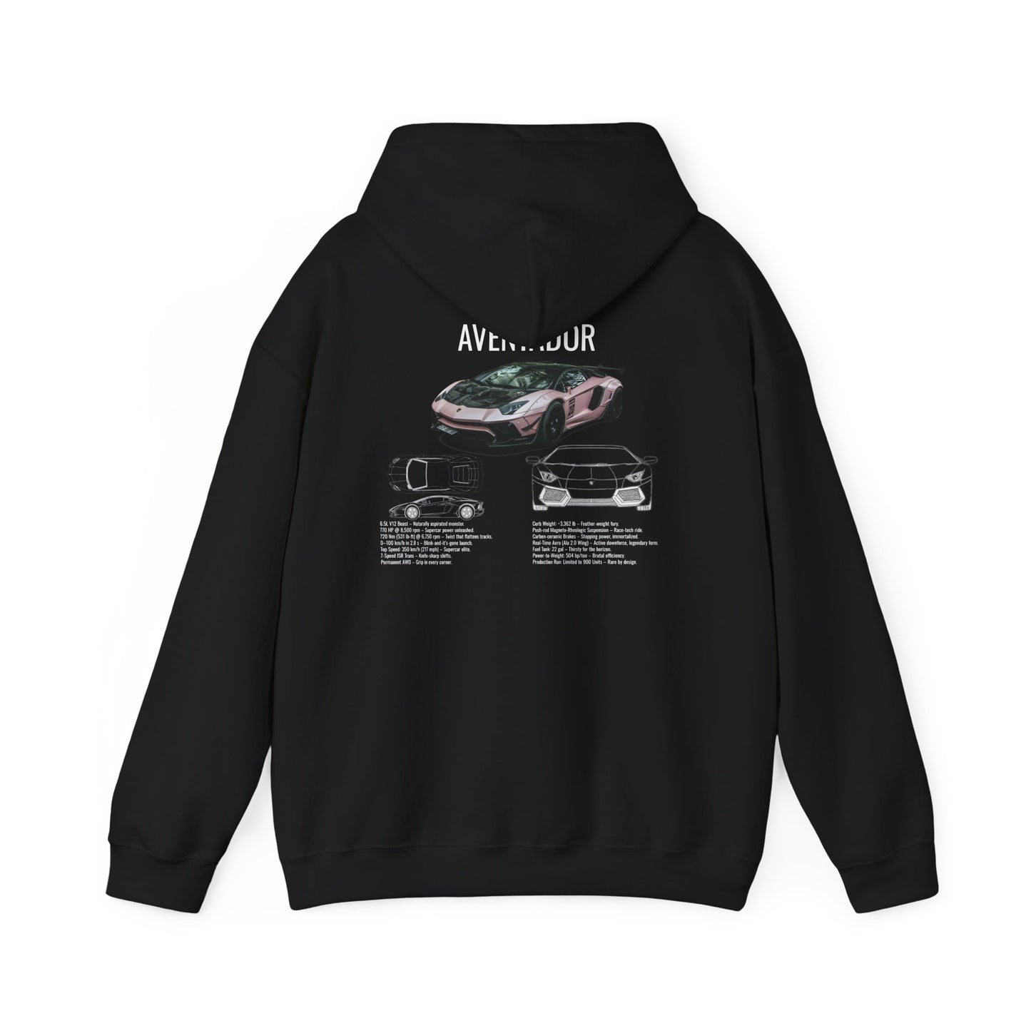 Lamborghini Aventador Graphic Hoodie