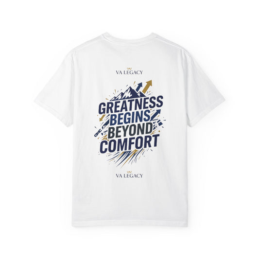 Greatness Begins Beyond Comfort Unisex T-Shirt