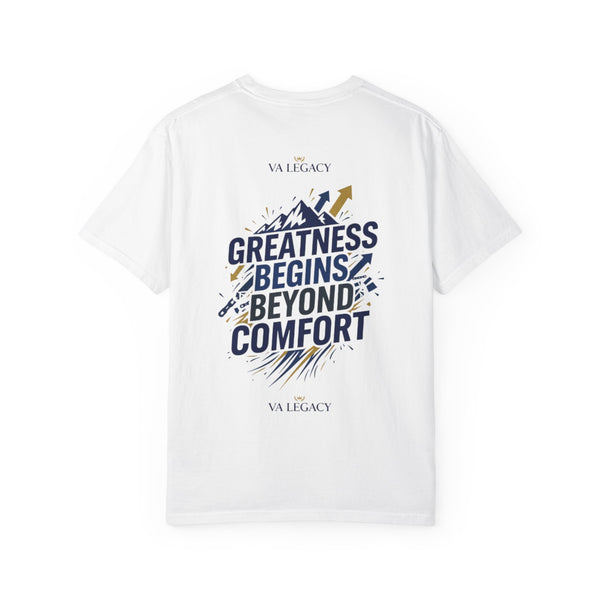Greatness Begins Beyond Comfort Unisex T-Shirt