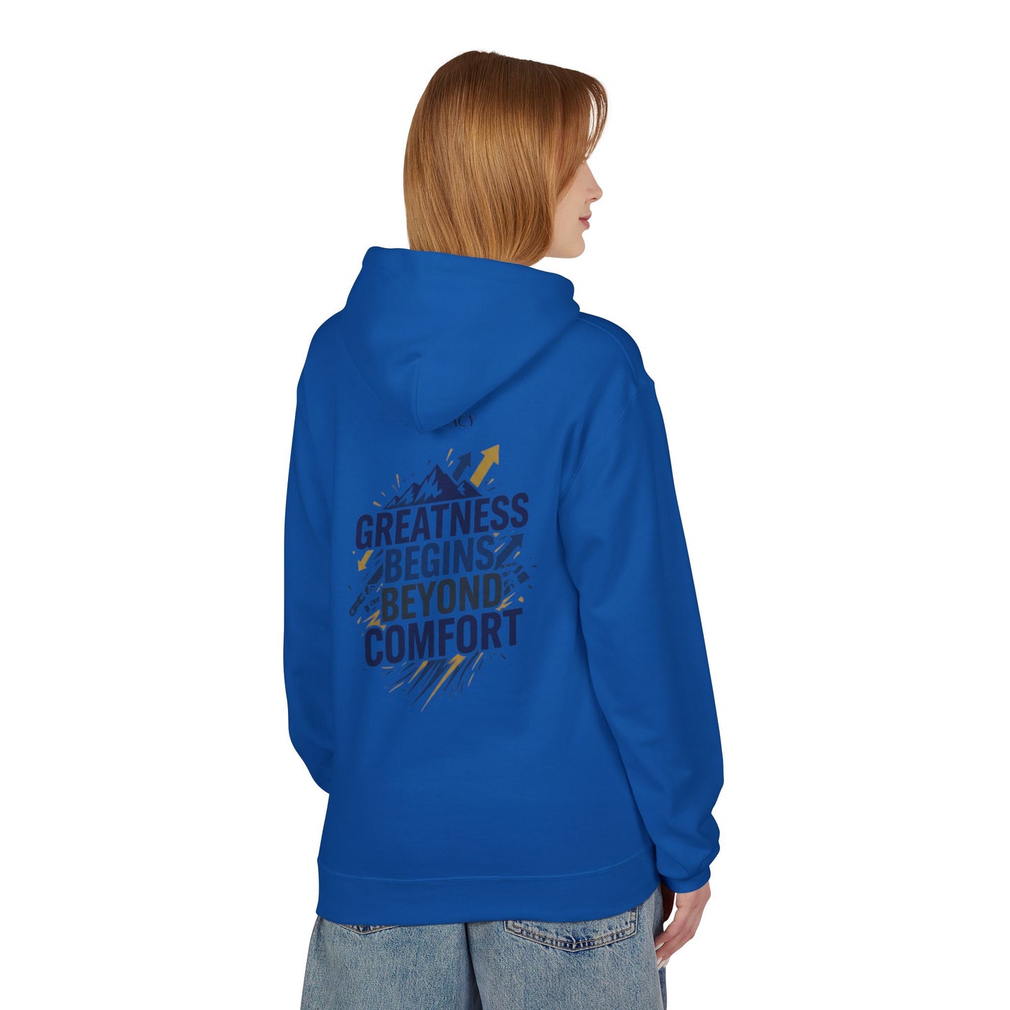 'Greatness Begins Beyond Comfort' Unisex Hoodie
