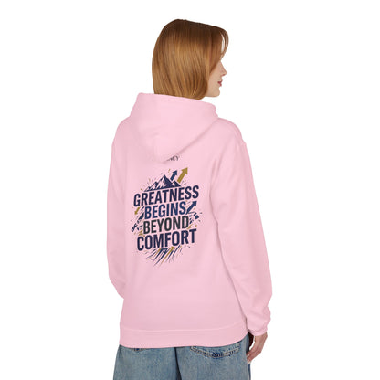 'Greatness Begins Beyond Comfort' Unisex Hoodie