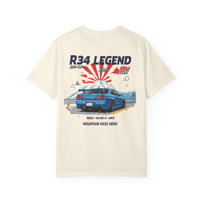 Unisex T-Shirt JDM R34 Legend Vintage Car Tee Graphic Shirt