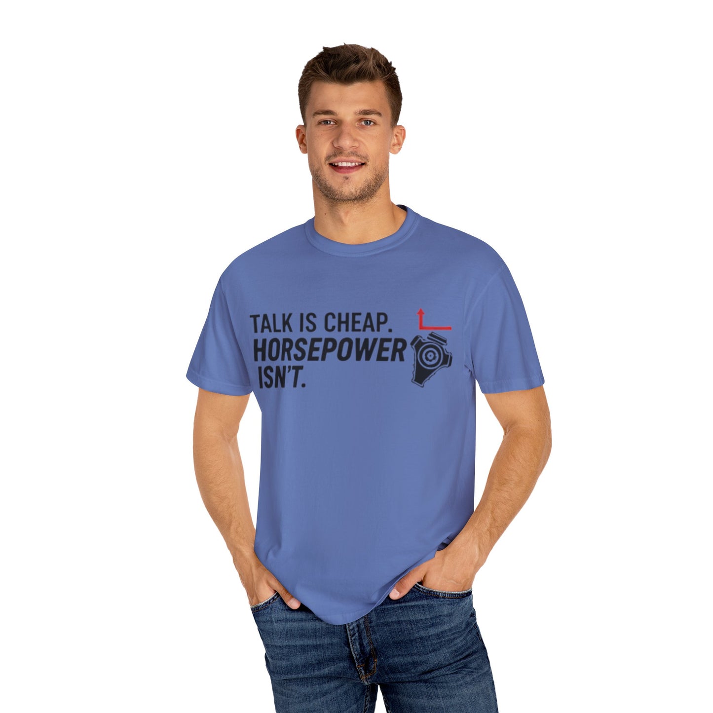Horsepower Enthusiast T-Shirt, Unisex Garment-Dyed Tee for Car Lovers, Gifts for Dads, Father's Day, Auto Shows, Racing Events, [...]