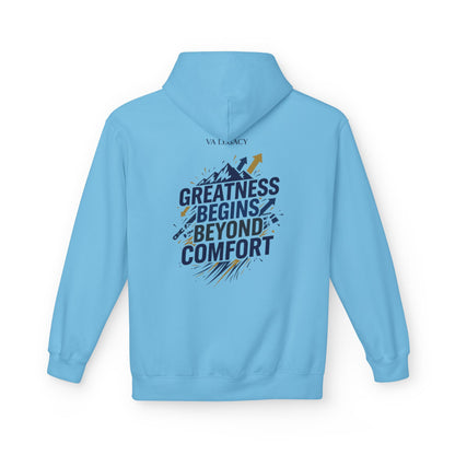 'Greatness Begins Beyond Comfort' Unisex Hoodie