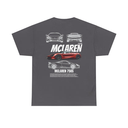 McLaren 750S Unisex Heavy Cotton Tee - Cool Car Shirt for Racing Enthusiasts