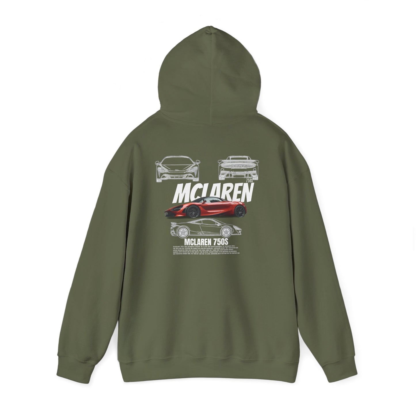 McLaren 750S Hoodie - Cool Car Hoodie