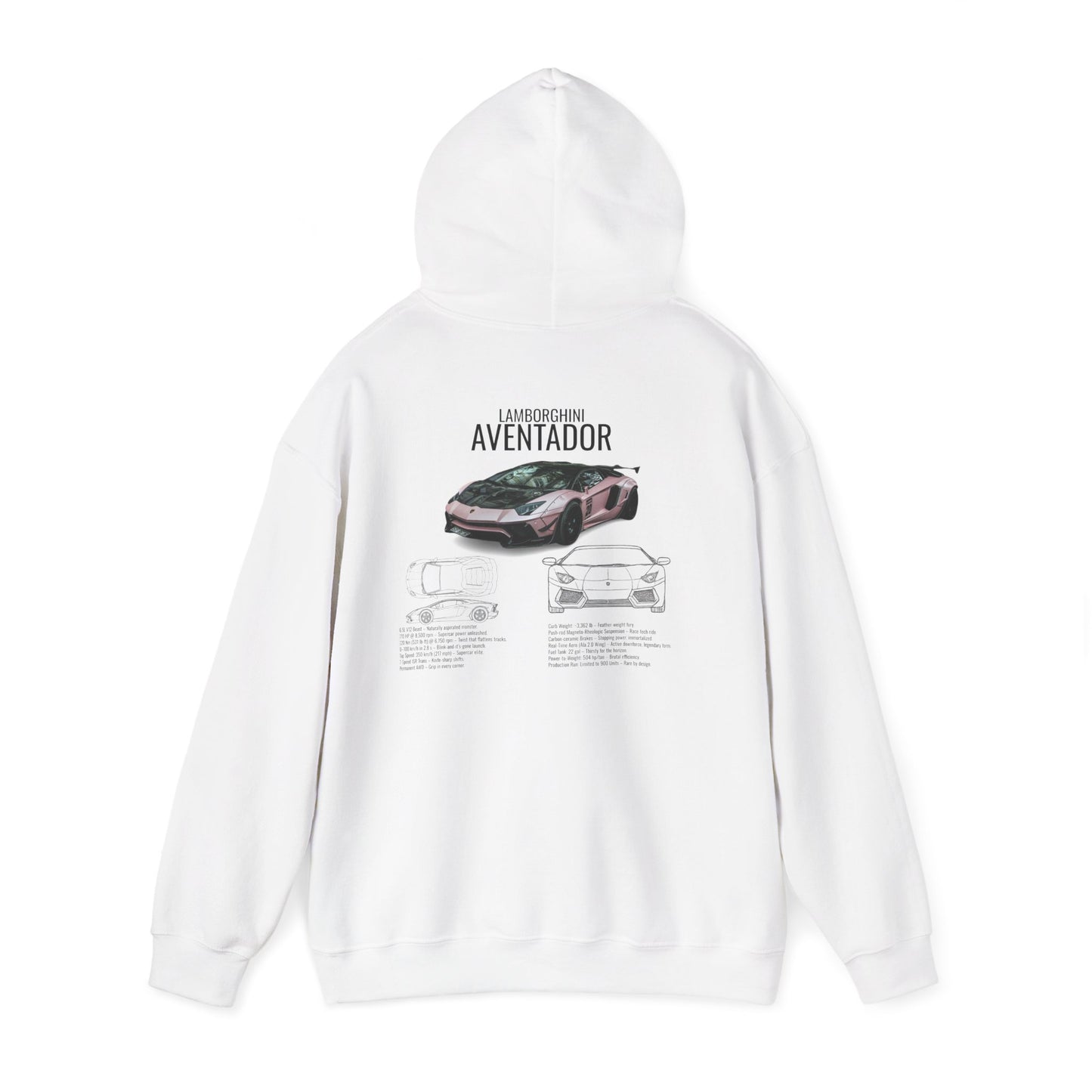 Lamborghini Aventador Graphic Hoodie