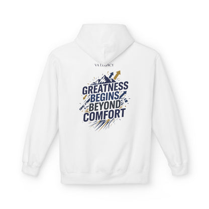 'Greatness Begins Beyond Comfort' Unisex Hoodie