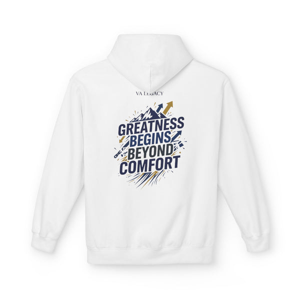 'Greatness Begins Beyond Comfort' Unisex Hoodie