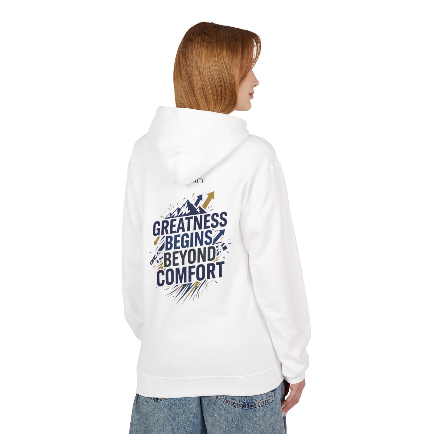 'Greatness Begins Beyond Comfort' Unisex Hoodie