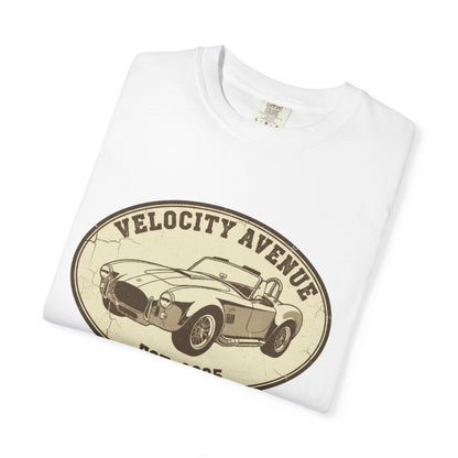 Vintage Shelby Car Graphic Unisex T-shirt - 'Velocity Avenue Est 2025'