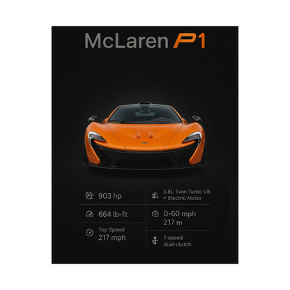 Satin Poster - McLaren P1 Design