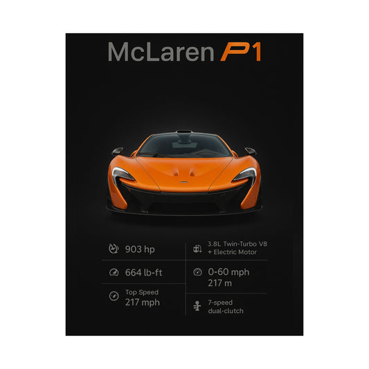 Satin Poster - McLaren P1 Design