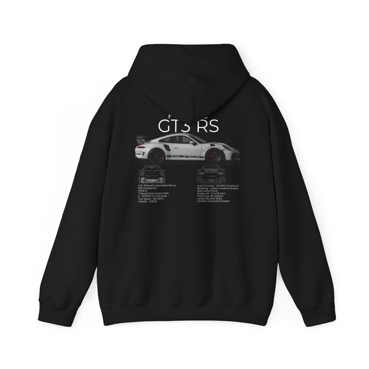 Hoodie Porsche GT3 RS Vintage Style Unisex Sweatshirt | Car Lover Gift