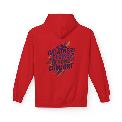'Greatness Begins Beyond Comfort' Unisex Hoodie